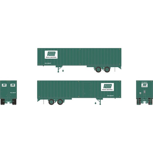 Rapido HO 40' Fruehauf Exterior-Post Volume Van - Penn Central: #201247