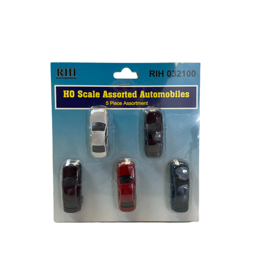 Rock Island Hobby HO Automobiles 5pc Assorted