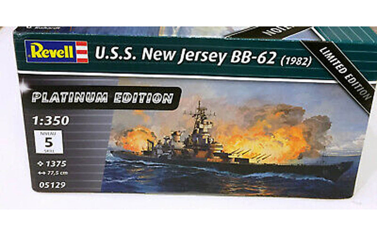 Revell 1/350 Battleship USS New Jersey 1982 Platinum Plastic Model Kit