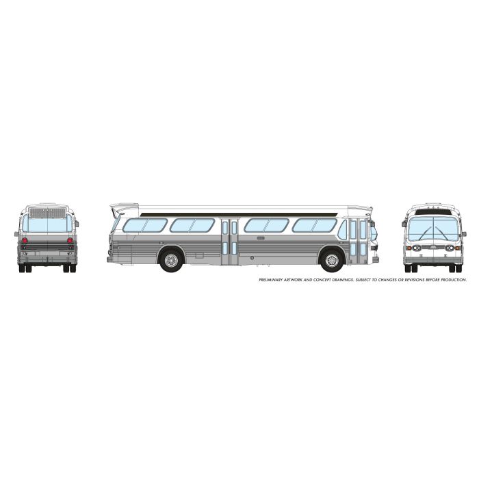 Rapido N 1/160 New Look Bus - Generic White