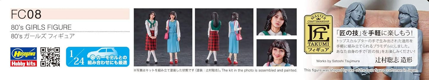 Hasegawa 1/24 1980s Style Girl Figures (2)