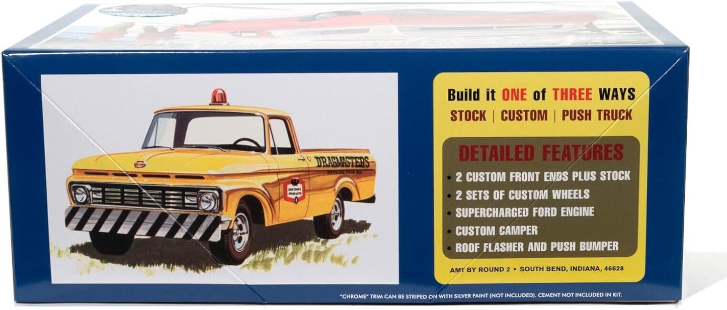 AMT 1412 1/25 1963 Ford F-100 Camper Pickup Model Kit