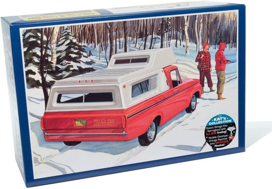 AMT 1412 1/25 1963 Ford F-100 Camper Pickup Model Kit