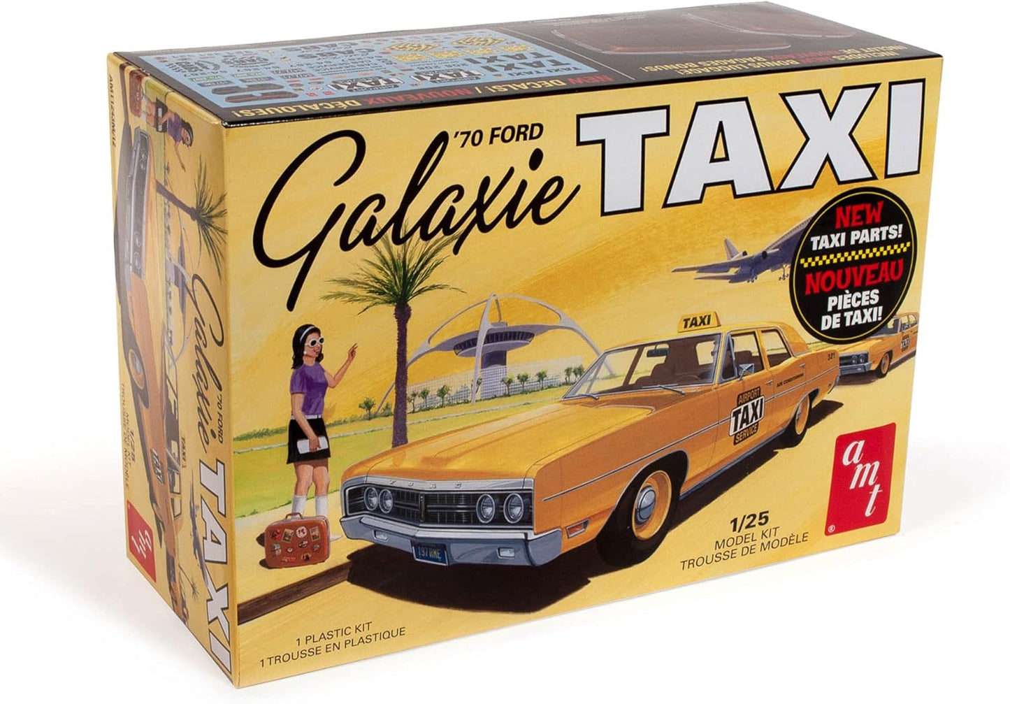 AMT Ford Galaxie Taxi 1970 1:25 Scale Model Kit