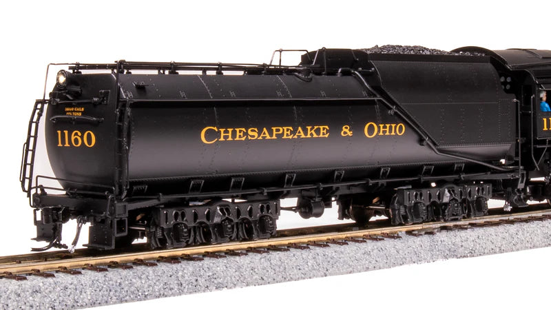 Broadway Limited Imports Chesapeake & Ohio K-2 Mikado, #1177, 16-VC Tender, Paragon4 Sound/DC/DCC, Smoke, HO