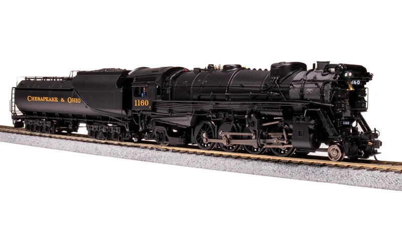 Broadway Limited Imports Chesapeake & Ohio K-2 Mikado, #1177, 16-VC Tender, Paragon4 Sound/DC/DCC, Smoke, HO