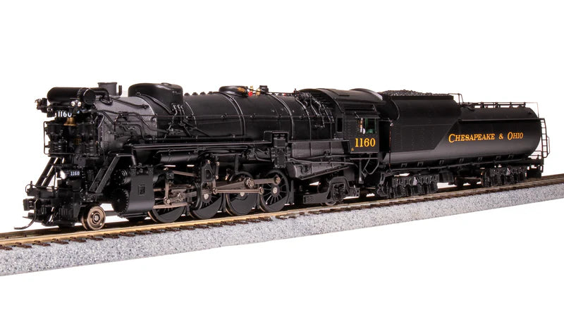 Broadway Limited Imports Chesapeake & Ohio K-2 Mikado, #1177, 16-VC Tender, Paragon4 Sound/DC/DCC, Smoke, HO