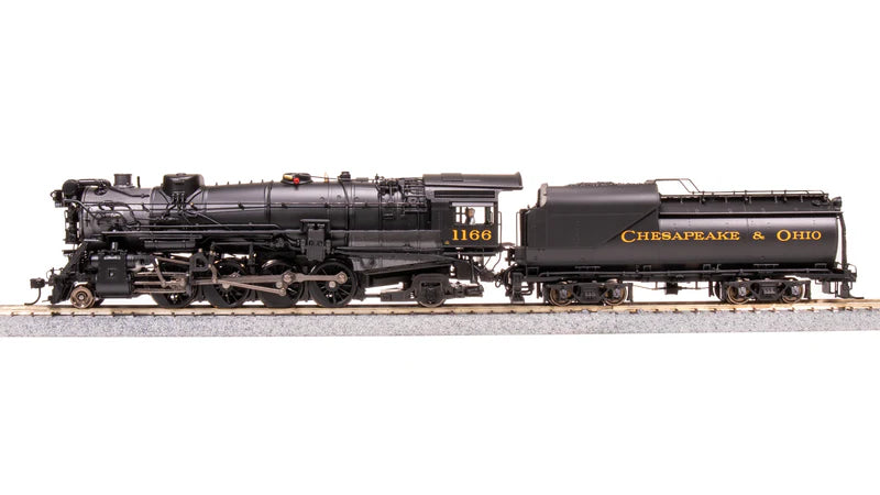 Broadway Limited Imports Chesapeake & Ohio K-2 Mikado, #1196, 16-VC Tender, Paragon4 Sound/DC/DCC, Smoke, HO