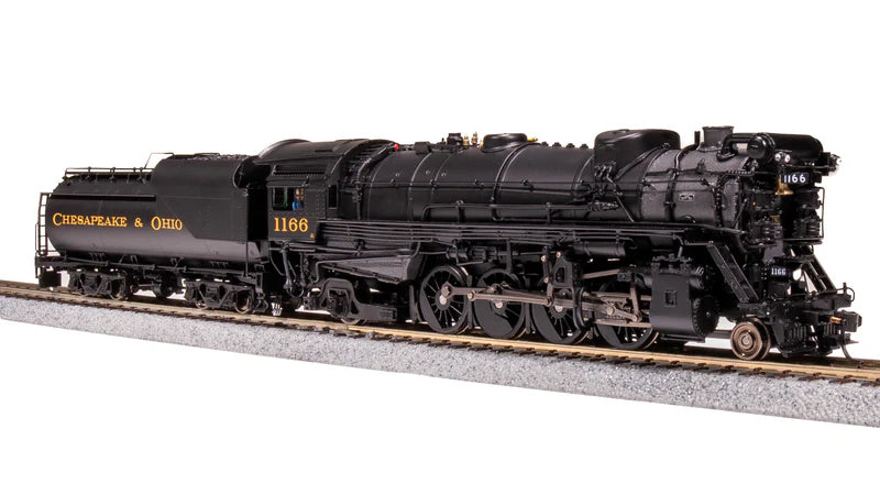 Broadway Limited Imports Chesapeake & Ohio K-2 Mikado, #1196, 16-VC Tender, Paragon4 Sound/DC/DCC, Smoke, HO