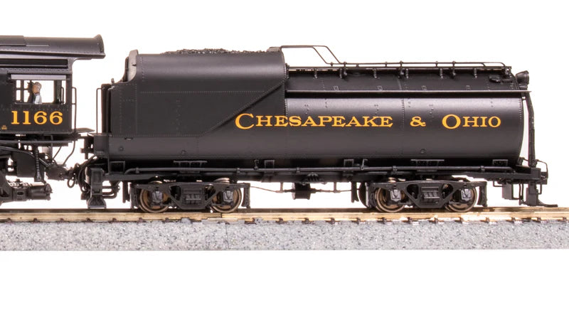 Broadway Limited Imports Chesapeake & Ohio K-2 Mikado, #1196, 16-VC Tender, Paragon4 Sound/DC/DCC, Smoke, HO