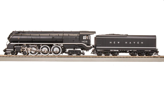 Broadway Limited Imports New Haven I-5, #1408, Original Block Lettering, Paragon4 Sound/DC/DCC, Smoke, HO