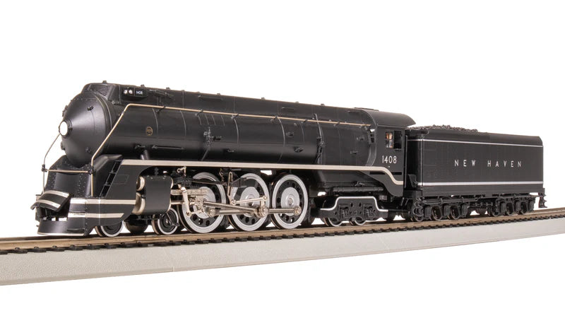 Broadway Limited Imports New Haven I-5, #1408, Original Block Lettering, Paragon4 Sound/DC/DCC, Smoke, HO