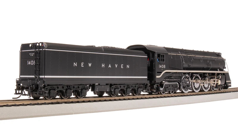 Broadway Limited Imports New Haven I-5, #1408, Original Block Lettering, Paragon4 Sound/DC/DCC, Smoke, HO