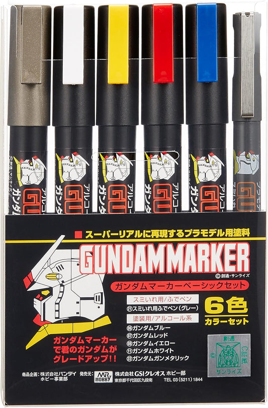 Mr. Hobby Marker Basic Set, 6PK