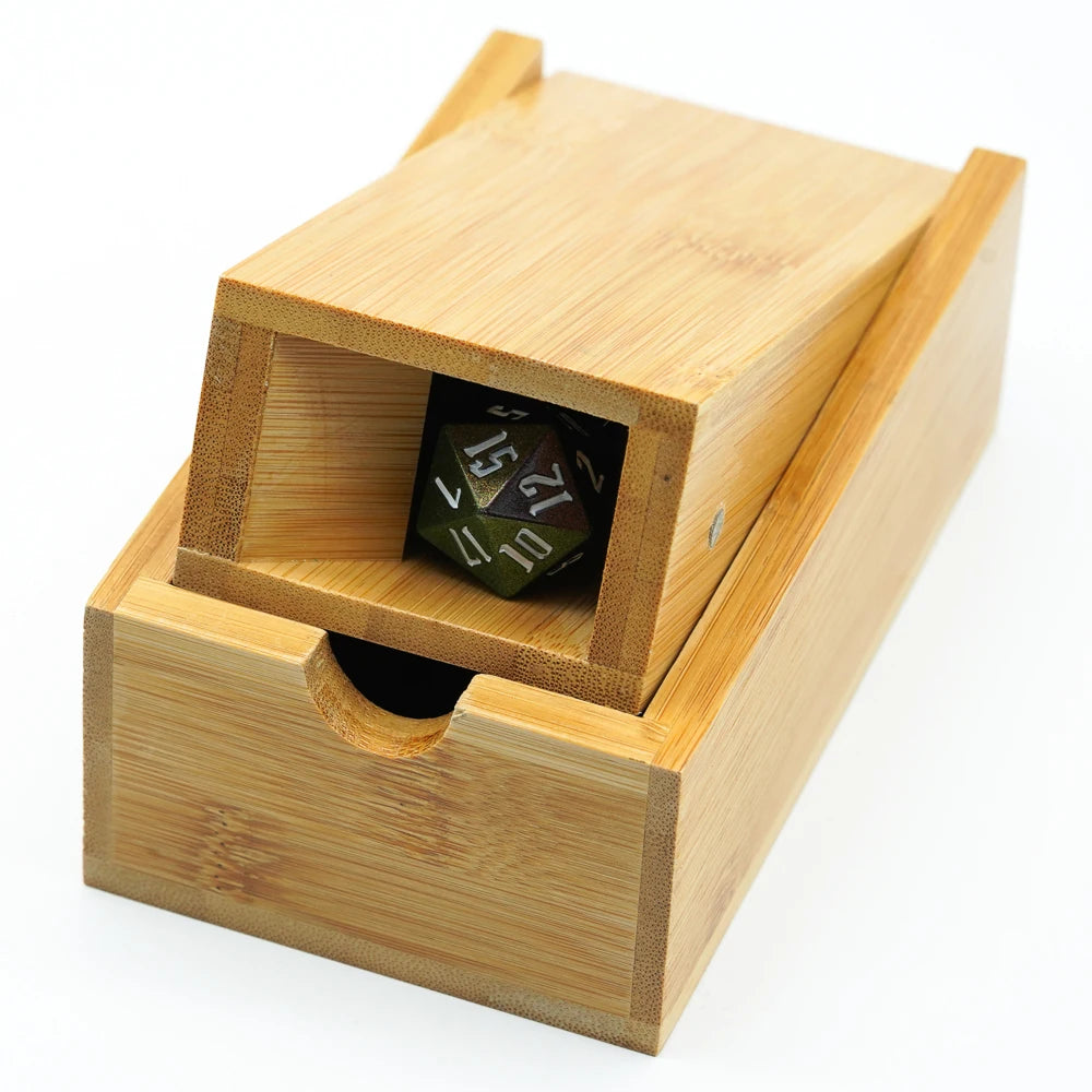 Wooden Collapsible Bamboo Dice Tower