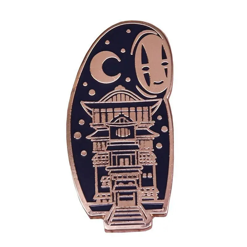 Ghibli No Face Enamel Pin Originality Metal Lapel Badge