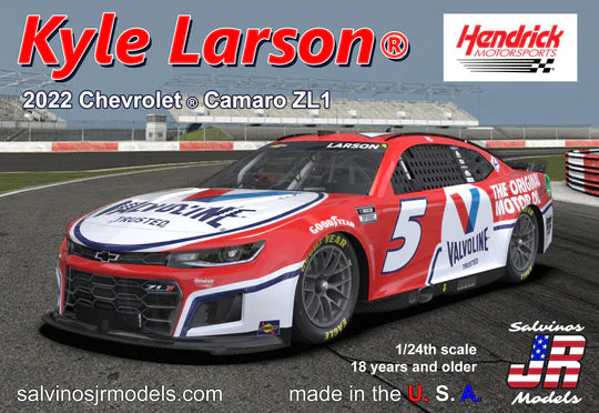 Salvinos JR Models Hendrick Motorsports Kyle Larson 2022 NEXT GEN Valvoline Chevrolet Camaro