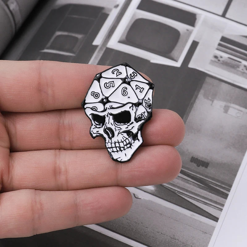 DND Dice Metal Enamel Pin