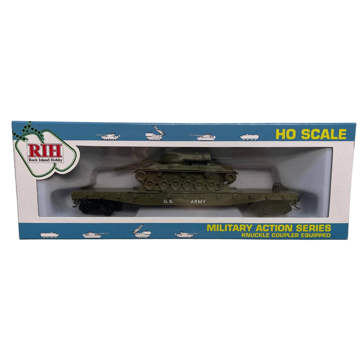 Rock Island Hobby HO US Army Flat w M60 Tank