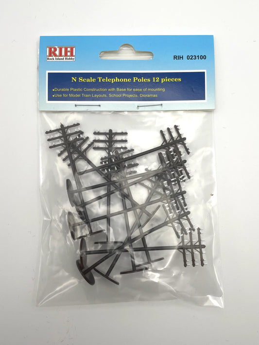 Rock Island Hobby  N Scale Telephone Poles