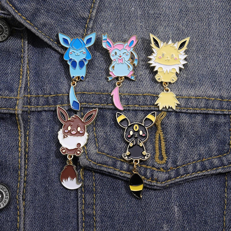 POKEMON Enamel Pins Backpack Lapel Badges