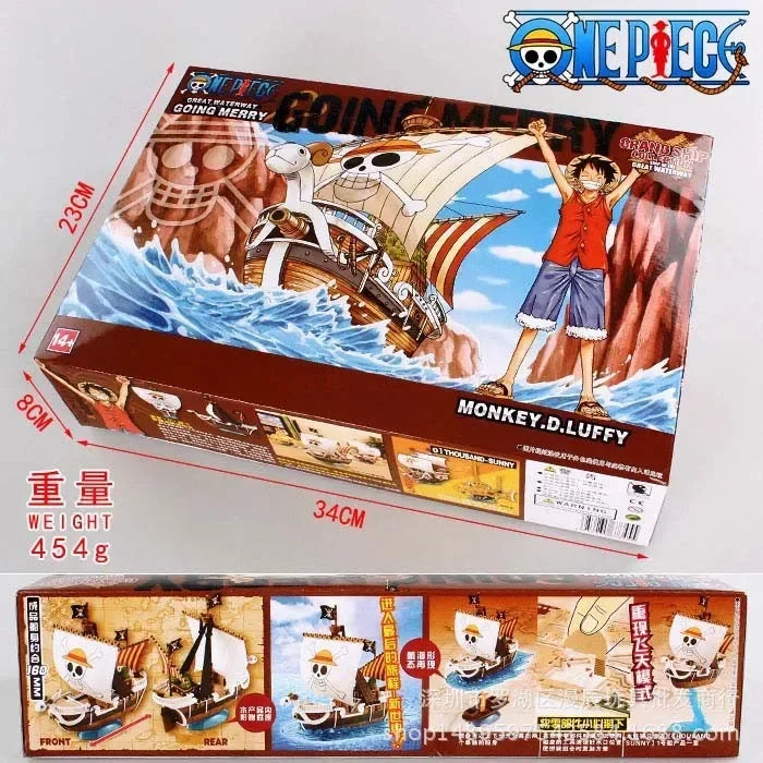 Anime One Piece Marine Pirate Boat Collection Model