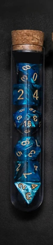 Transparent Polyhedral D&D COC Dice Set 7Pcs