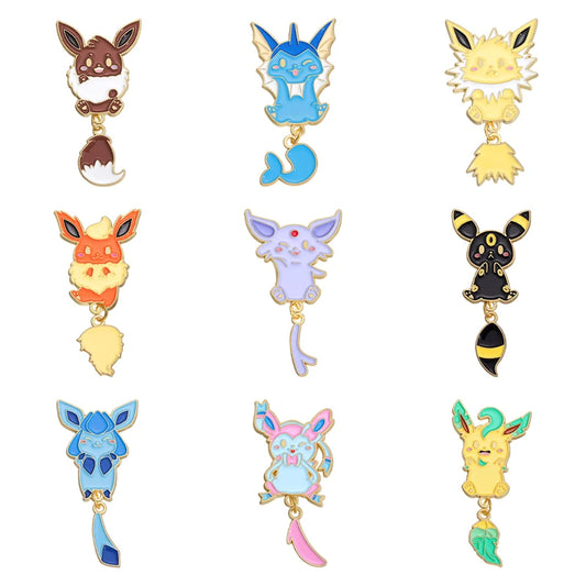 POKEMON Enamel Pins Backpack Lapel Badges