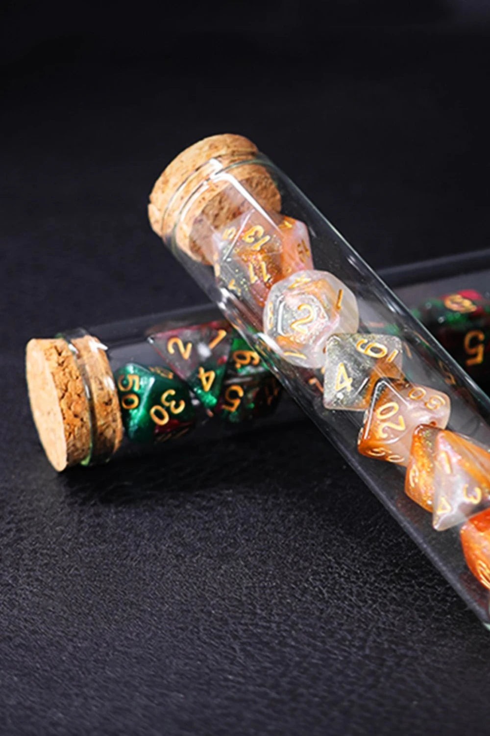 Transparent Polyhedral D&D COC Dice Set 7Pcs