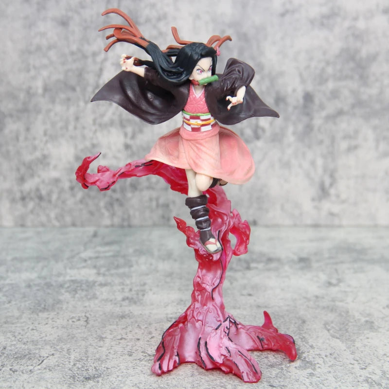 Demon Slayer Blood Ghost Technique Kamado Nezuko Figurine Model PVC Collectible Statue