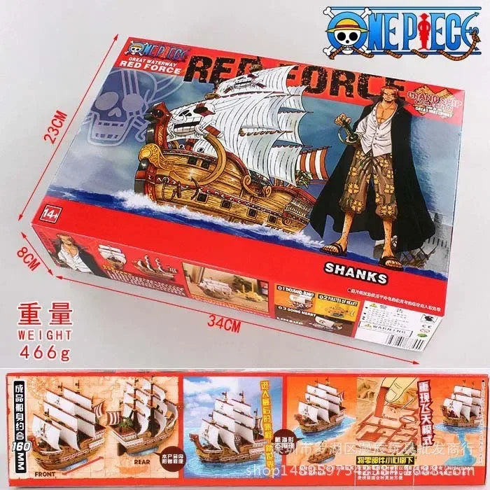 Anime One Piece Marine Pirate Boat Collection Model