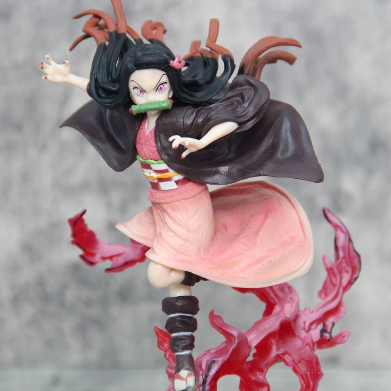 Demon Slayer Blood Ghost Technique Kamado Nezuko Figurine Model PVC Collectible Statue