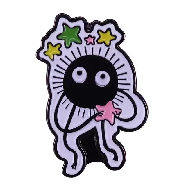 Soot Sprite Enamel Pin Anime Badge Backpack Pin Brooch