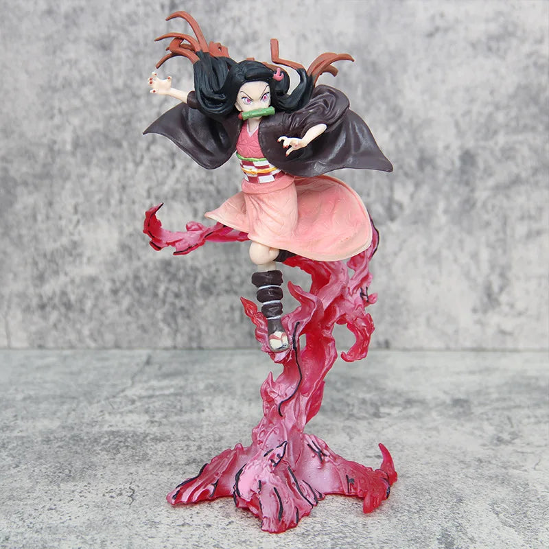 Demon Slayer Blood Ghost Technique Kamado Nezuko Figurine Model PVC Collectible Statue