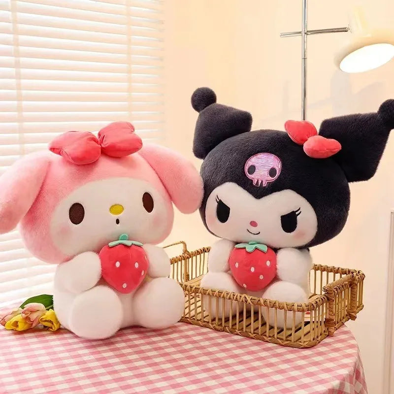 Sanrio Strawberry Kuromi Pillow Plush - Strawberry Melody