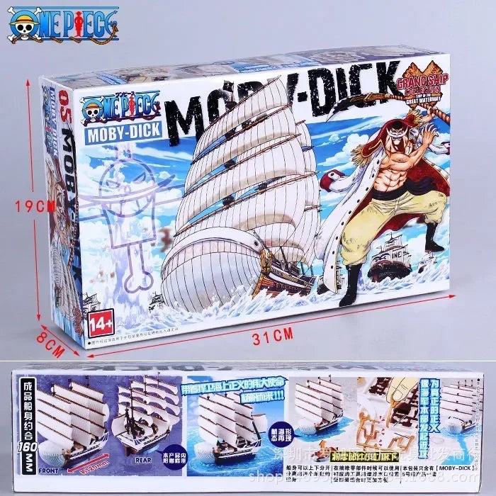 Anime One Piece Marine Pirate Boat Collection Model