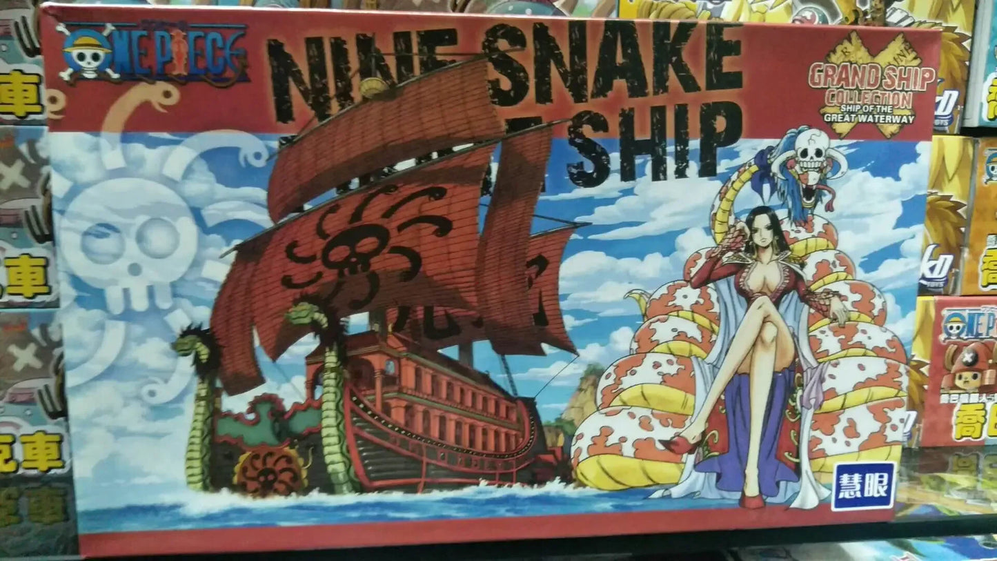 Anime One Piece Marine Pirate Boat Collection Model