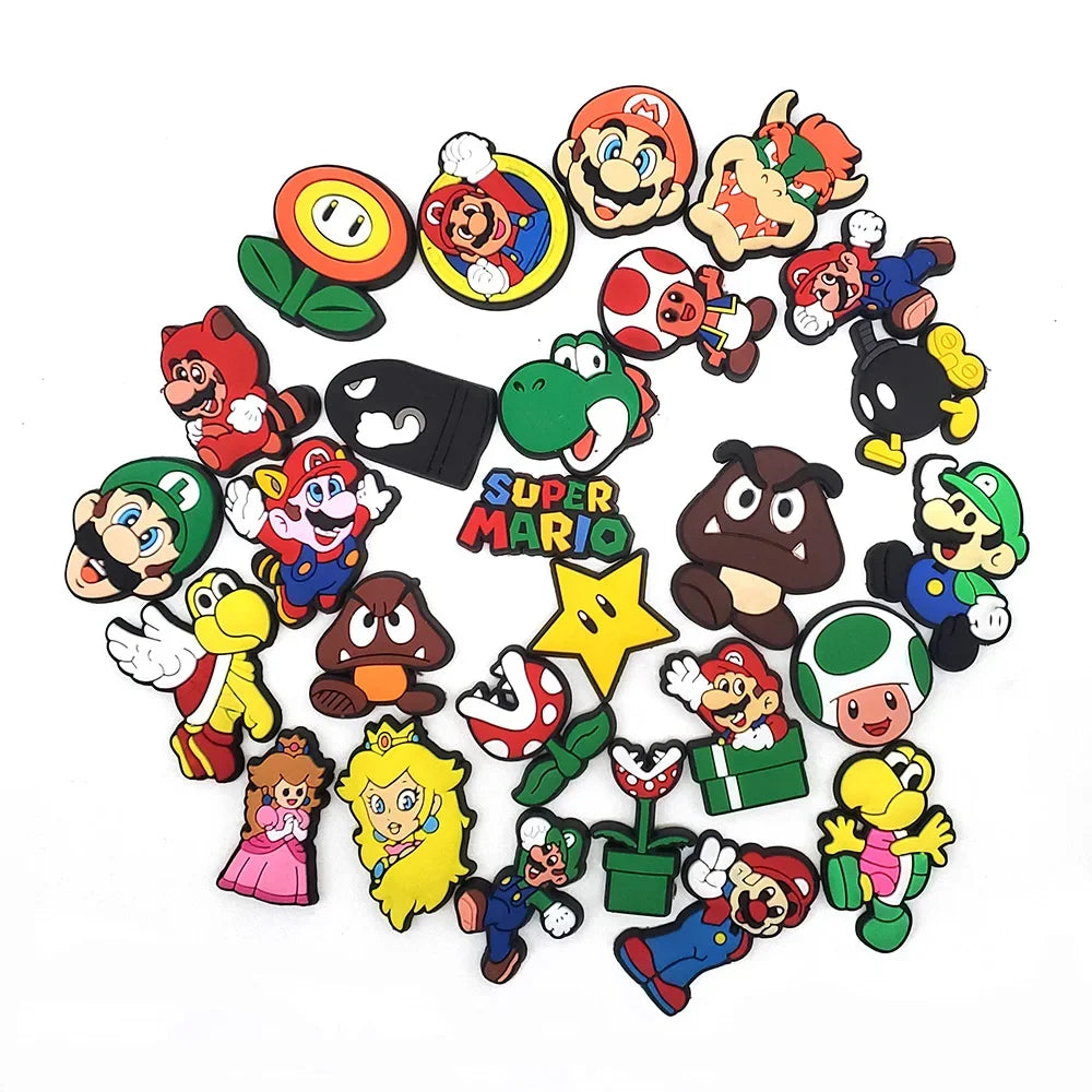 Mario Series Shoe Charms Set For Crocs