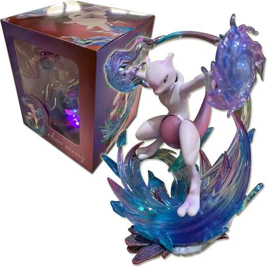 Pokemon Mewtwo Cartoon Anime Figures PVC Statue Collectible Model