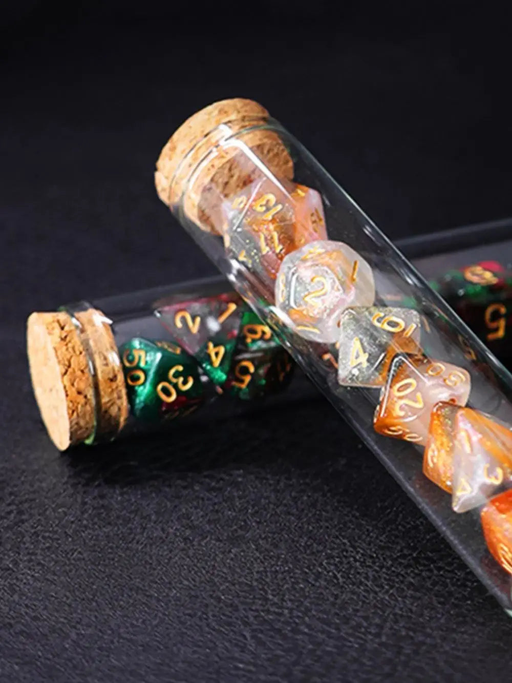 Transparent Polyhedral D&D COC Dice Set 7Pcs