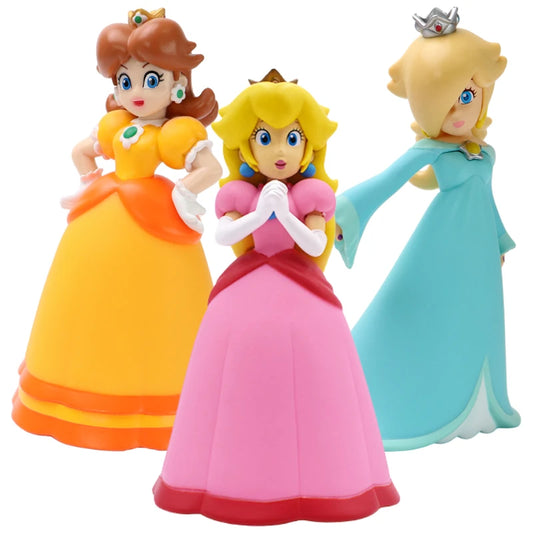 Mario Bros Princess Peach, Rosalina, Daisy, Action Figures Creative Collectible PVC Model