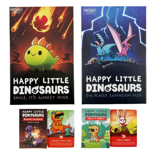 Happy Little Dinosaurs Card Game and EXPANSION Pack Options