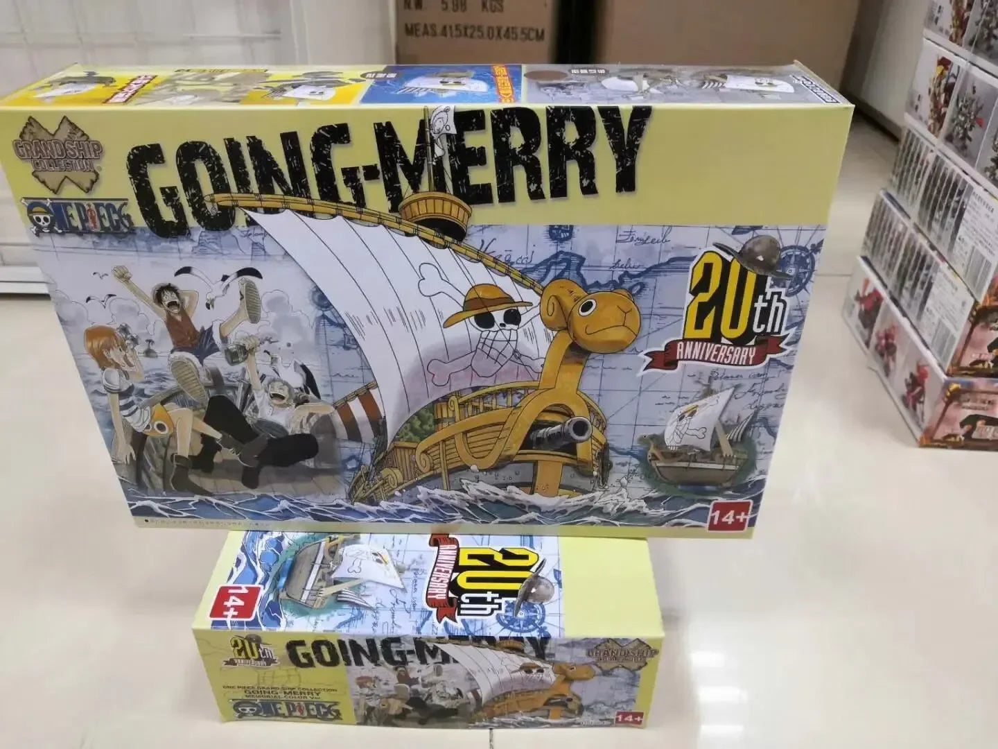 Anime One Piece Marine Pirate Boat Collection Model