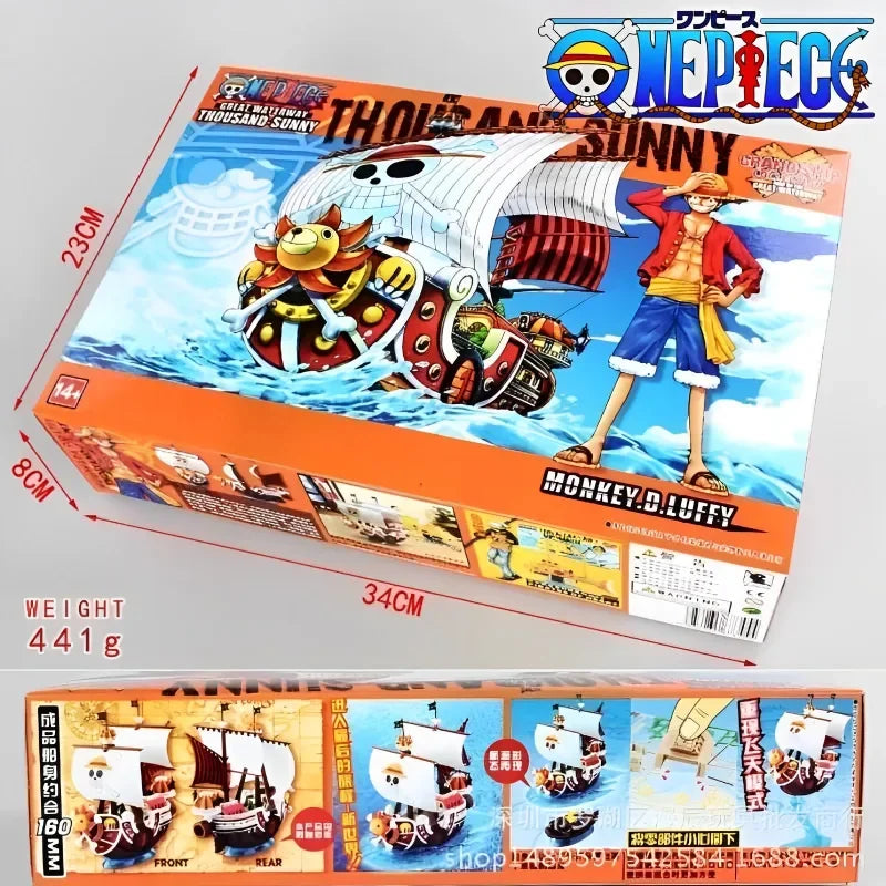 Anime One Piece Marine Pirate Boat Collection Model