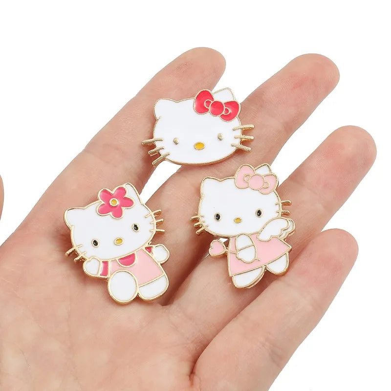 Sanrio Brooch Cartoon Anime Hello Kitty Enamel Pins