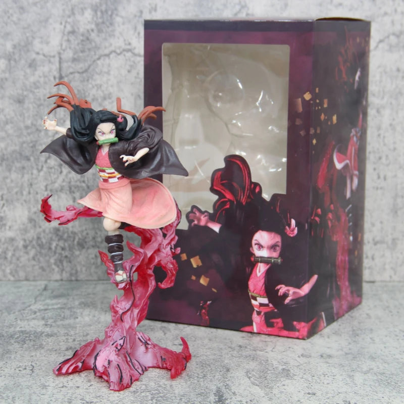 Demon Slayer Blood Ghost Technique Kamado Nezuko Figurine Model PVC Collectible Statue