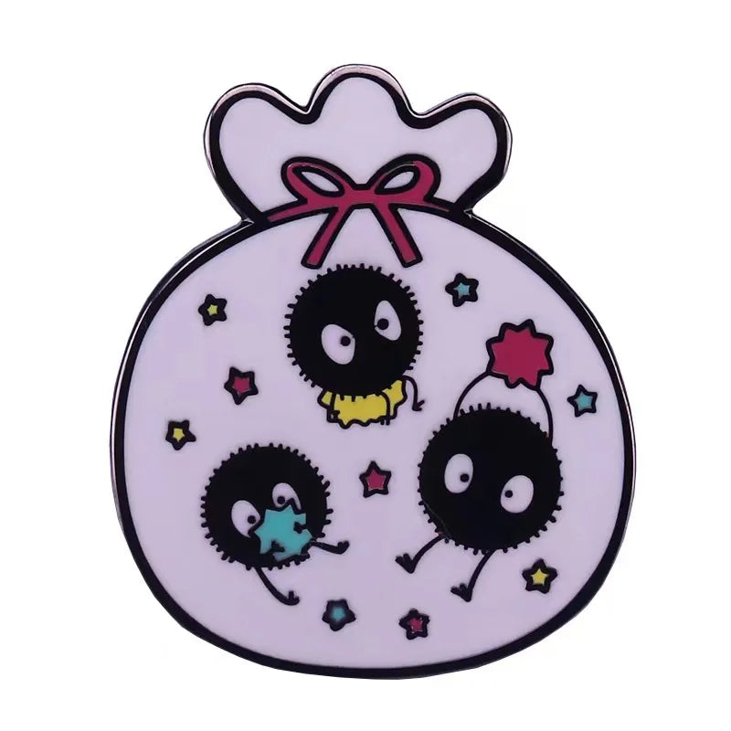 Soot Sprite Enamel Pin Anime Badge Backpack Pin Brooch