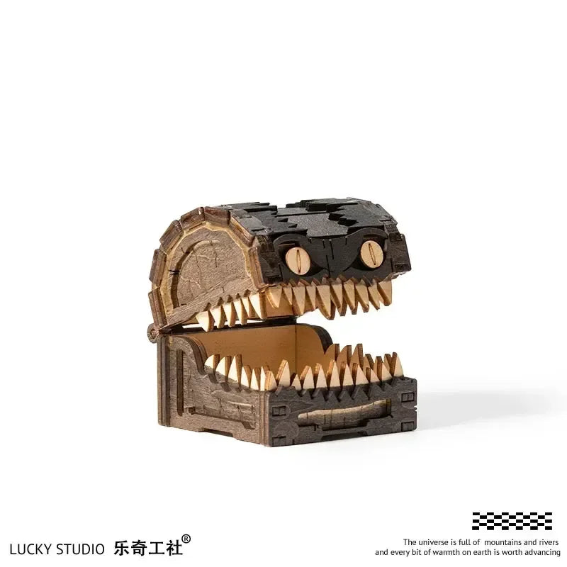 Dungeons & Dragons Wooden Mimic Figure Dnd Creative Monster Treasure Chest Figurine Box Halloween Toy Gift