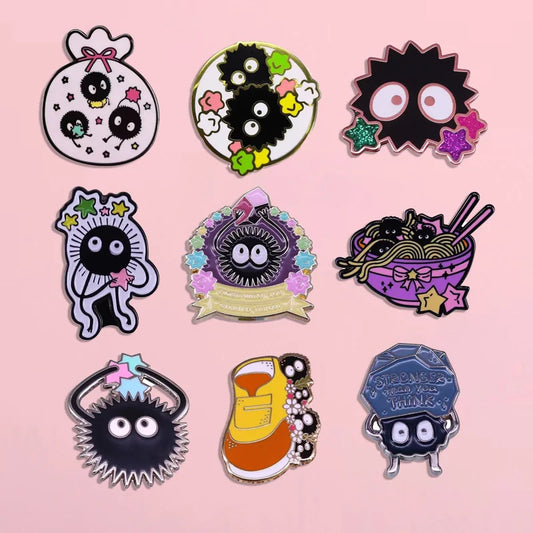 Soot Sprite Enamel Pin Anime Badge Backpack Pin Brooch