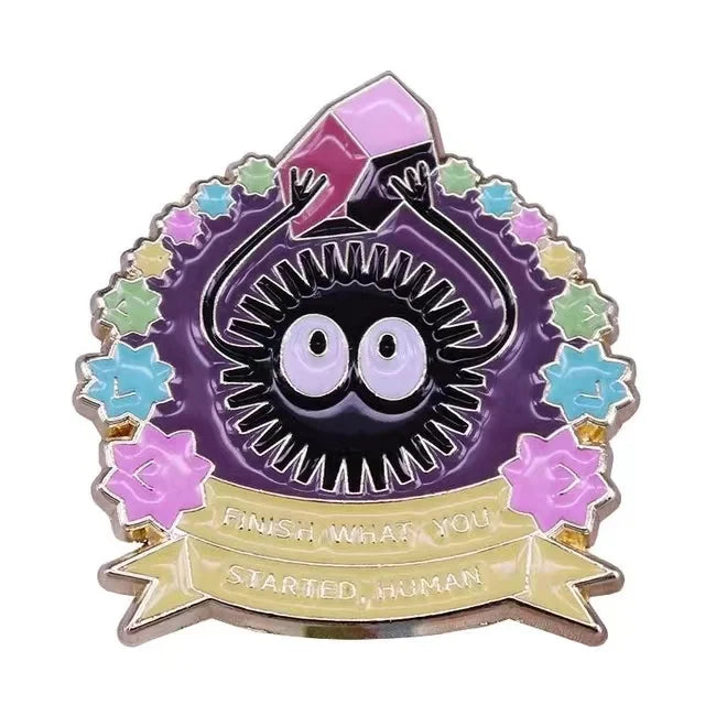 Soot Sprite Enamel Pin Anime Badge Backpack Pin Brooch